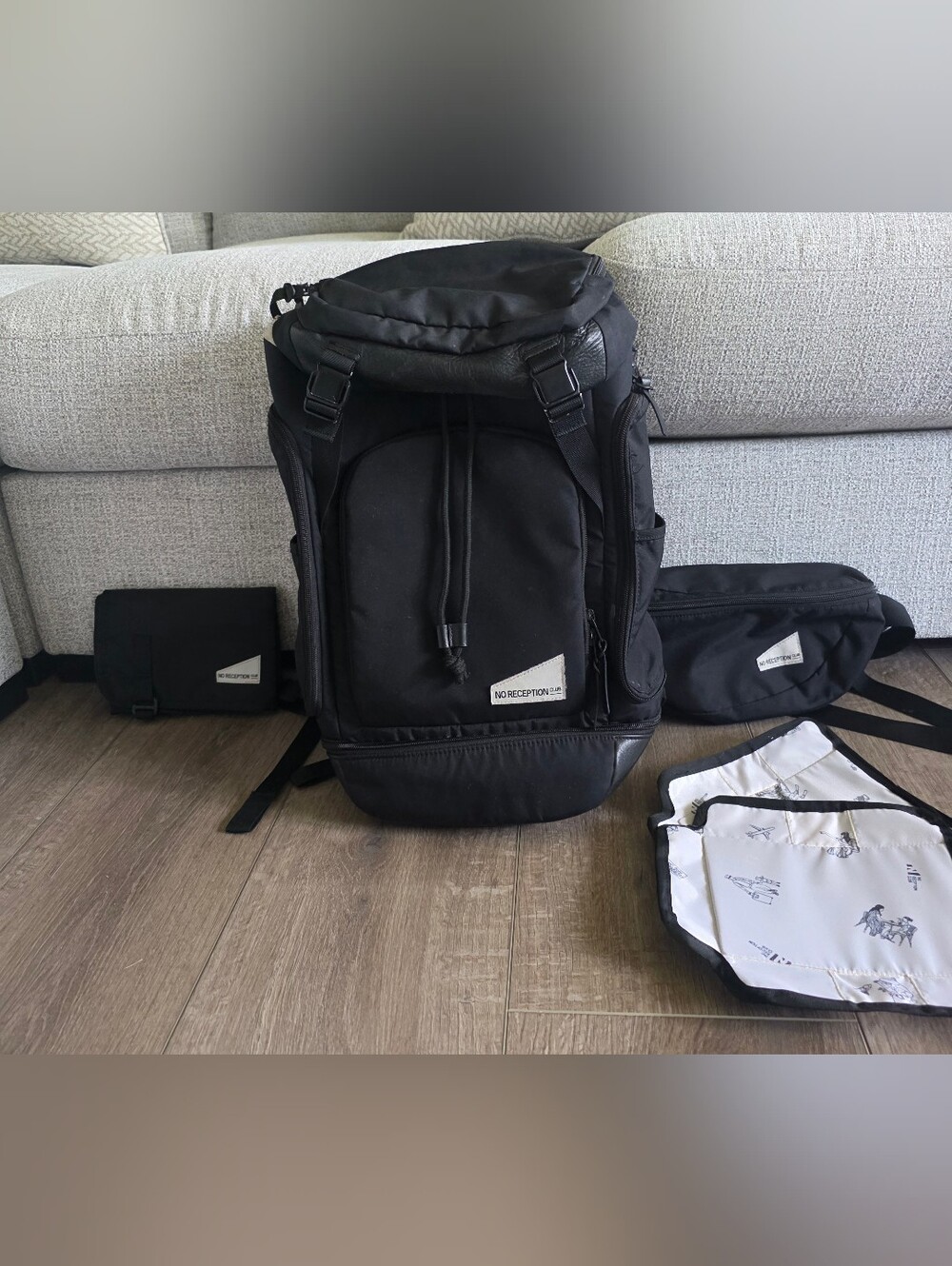 No Reception Club - The Getaway Bag, Changing Pad & Sidekick Sling Bag